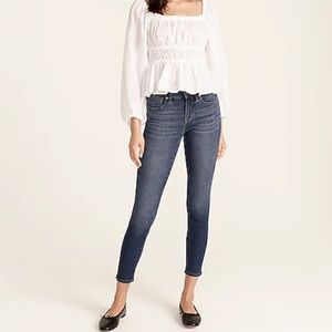 J. Crew 8” toothpick Jean in Vista wash